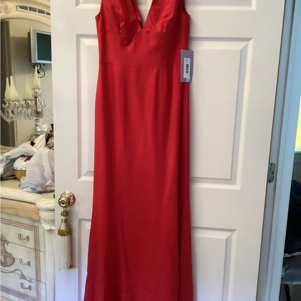 Elegant Red Evening Gown